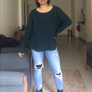 XL Teal American Eagle Sweater